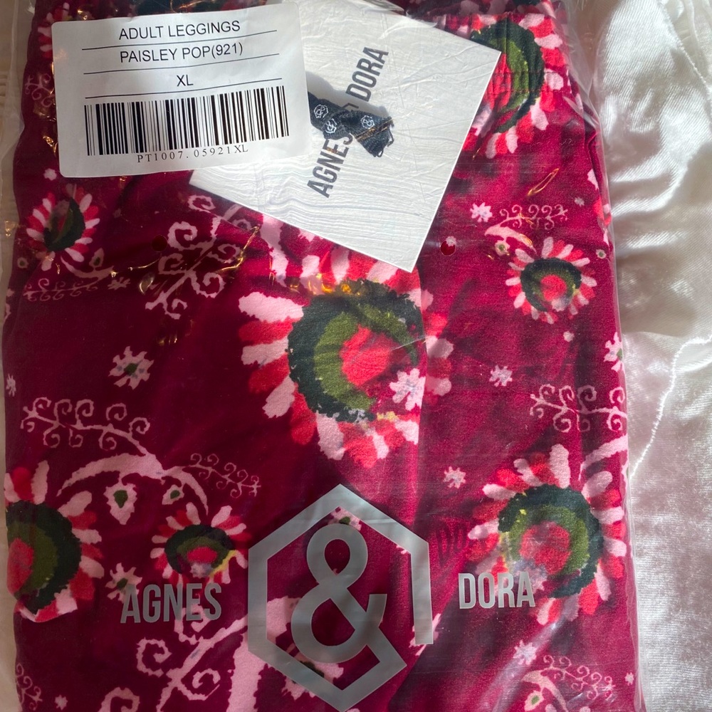 Adult Leggings, Paisley Pop XL